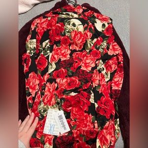 Skulls amber roses xl